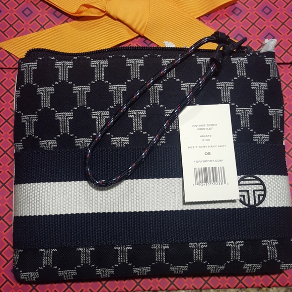 Tory Burch Vintage Sports wristlet NWT - Picture 5 of 7